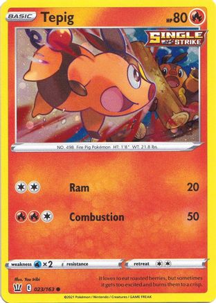 Tepig (Cosmos Holo) (023/163) [Miscellaneous Cards & Products] Holofoil - Promo