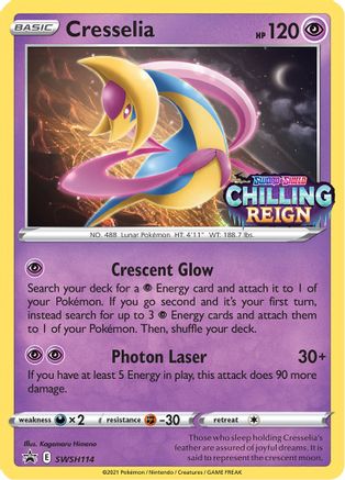 Cresselia (Prerelease) (SWSH114/307) [SWSH Sword & Shield Promo Cards] Holofoil - Promo