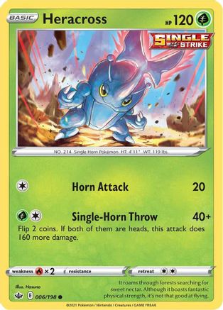 Heracross (006/198) [SWSH06 Chilling Reign] Reverse Holofoil - Common