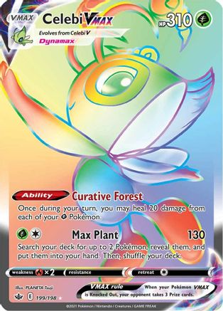 Celebi VMAX (Secret) (199/198) [SWSH06 Chilling Reign] Holofoil - Secret Rare