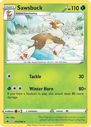 Sawsbuck (012/198) [SWSH06 Chilling Reign] Normal - Rare