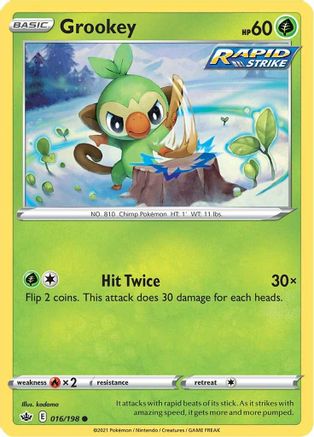 Grookey (016/198) [SWSH06 Chilling Reign] Normal - Common