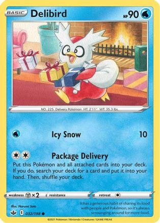 Delibird (032/198) [SWSH06 Chilling Reign] Normal - Common