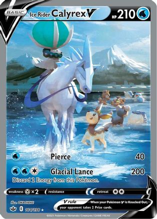Ice Rider Calyrex V (Alternate Full Art) (164/198) [SWSH06 Chilling Reign] Holofoil - Ultra Rare