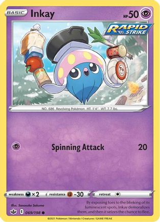Inkay (069/198) [SWSH06 Chilling Reign] Normal - Common