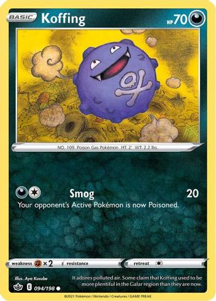 Koffing (094/198) [SWSH06 Chilling Reign] Normal - Common