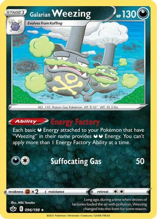 Galarian Weezing (096/198) [SWSH06 Chilling Reign] Normal - Rare