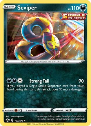 Seviper (102/198) [SWSH06 Chilling Reign] Normal - Rare