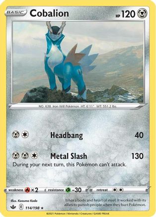 Cobalion (114/198) [SWSH06 Chilling Reign] Reverse Holofoil - Holo Rare