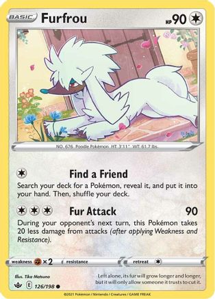 Furfrou (126/198) [SWSH06 Chilling Reign] Normal - Common