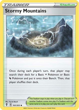 Stormy Mountains (161/203) [SWSH07 Evolving Skies] Normal - Uncommon
