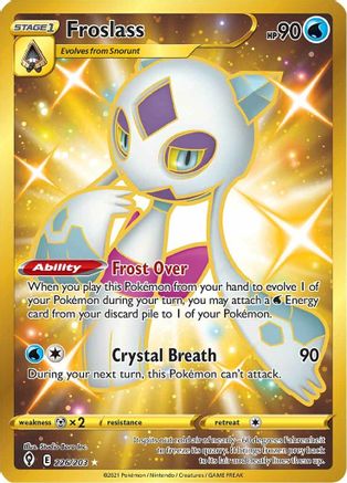 Froslass (Secret) 226/203  - Holofoil SWSH07 Evolving Skies - Secret Rare
