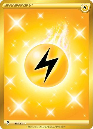 Lightning Energy (Secret) 235/203  - Holofoil SWSH07 Evolving Skies - Secret Rare