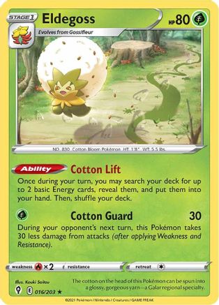 Eldegoss (016/203) [SWSH07 Evolving Skies] Holofoil - Holo Rare