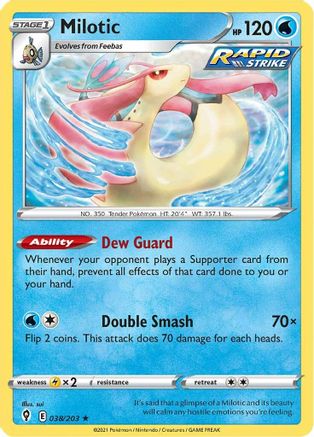 Milotic (038/203) [SWSH07 Evolving Skies] Reverse Holofoil - Rare