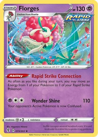 Florges (073/203) [SWSH07 Evolving Skies] Reverse Holofoil - Holo Rare