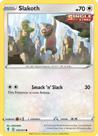 Slakoth (129/203) [SWSH07 Evolving Skies] Normal - Common