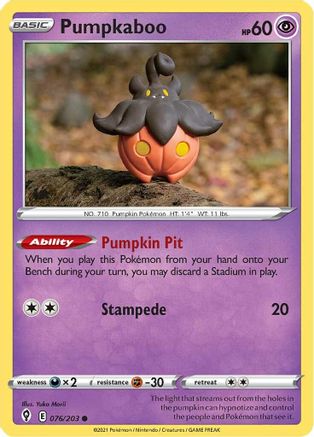 Pumpkaboo (076/203) [SWSH07 Evolving Skies] Normal - Common