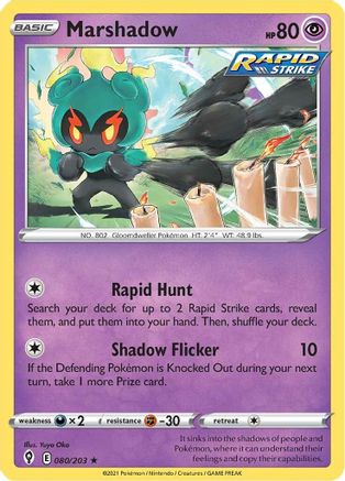 Marshadow (080/203) [SWSH07 Evolving Skies] Holofoil - Holo Rare