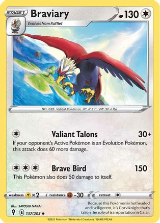 Braviary (137/203) [SWSH07 Evolving Skies] Normal - Uncommon