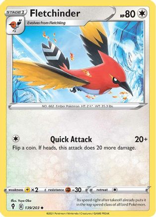 Fletchinder (139/203) [SWSH07 Evolving Skies] Normal - Uncommon