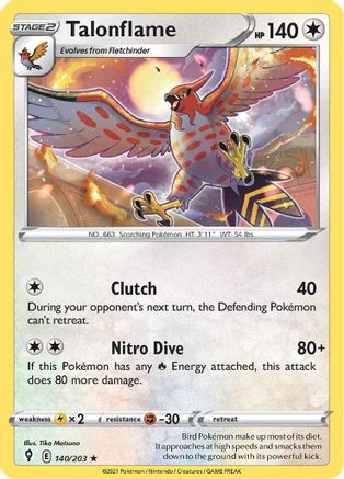 Talonflame (140/203) [SWSH07 Evolving Skies] Normal - Rare