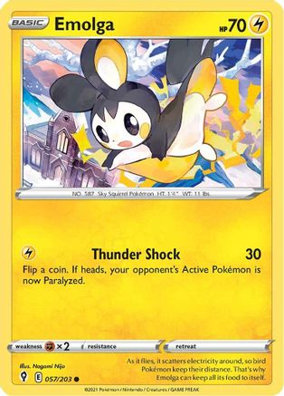 Emolga (057/203) [SWSH07 Evolving Skies] Normal - Common