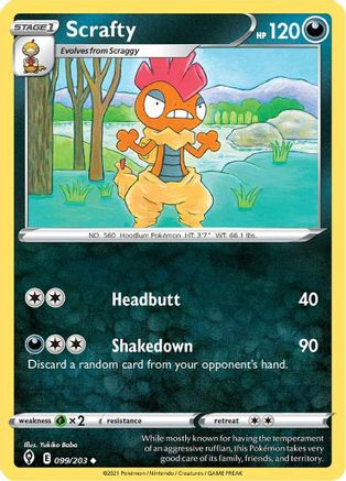 Scrafty (099/203) [SWSH07 Evolving Skies] Normal - Uncommon