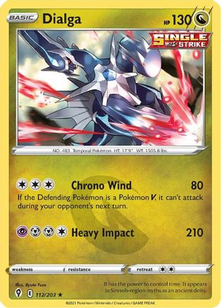 Dialga (112/203) [SWSH07 Evolving Skies] Holofoil - Holo Rare