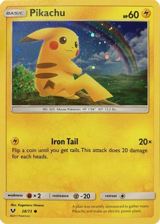 Pikachu (Cosmos Holo) (028/73) [Miscellaneous Cards & Products] Holofoil - Promo