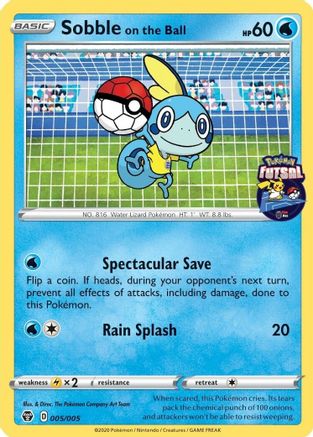 Sobble on the Ball (Pokemon Futsal) (005/005) [Miscellaneous Cards & Products] Normal - Promo