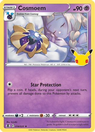 Cosmoem 014/025  - Holofoil Celebrations - Holo Rare