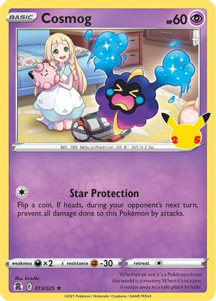 Cosmog 013/025  - Holofoil Celebrations - Holo Rare