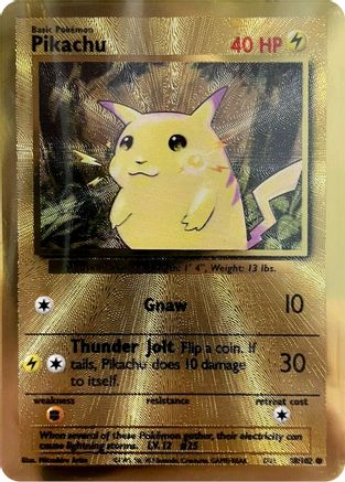 Pikachu (Celebrations Metal Card) 058/102  - Holofoil Miscellaneous Cards & Products - Promo