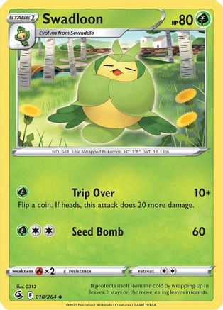 Swadloon (010/264) [SWSH08 Fusion Strike] Normal - Uncommon