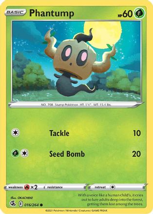 Phantump (016/264) [SWSH08 Fusion Strike] Normal - Common