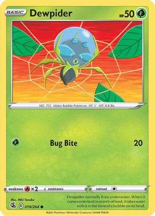 Dewpider (019/264) [SWSH08 Fusion Strike] Normal - Common