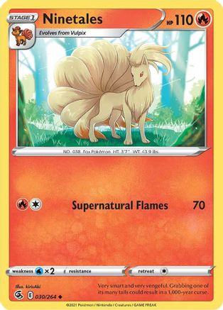 Ninetales (030/264) [SWSH08 Fusion Strike] Normal - Uncommon