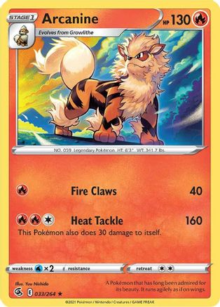Arcanine (033/264) [SWSH08 Fusion Strike] Normal - Rare