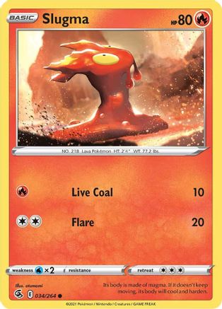 Slugma (034/264) [SWSH08 Fusion Strike] Normal - Common