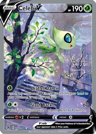 Celebi V (Alternate Full Art) (245/264) [SWSH08 Fusion Strike] Holofoil - Ultra Rare