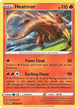 Heatmor (041/264) [SWSH08 Fusion Strike] Normal - Uncommon