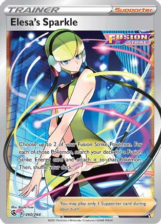 Elesa's Sparkle (Full Art) (260/264) [SWSH08 Fusion Strike] Holofoil - Ultra Rare