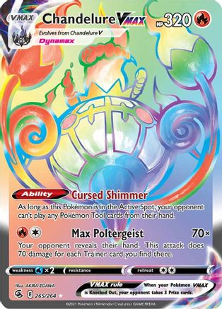 Chandelure VMAX (Secret) (265/264) [SWSH08 Fusion Strike] Holofoil - Secret Rare
