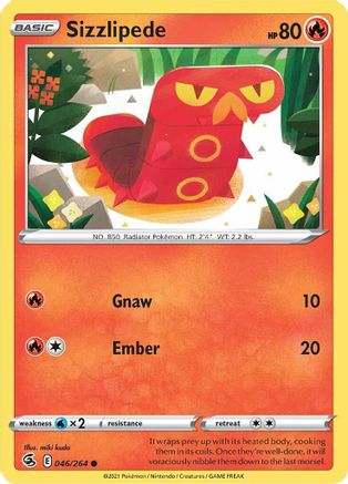 Sizzlipede (046/264) [SWSH08 Fusion Strike] Normal - Common