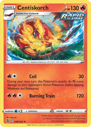 Centiskorch (048/264) [SWSH08 Fusion Strike] Normal - Rare