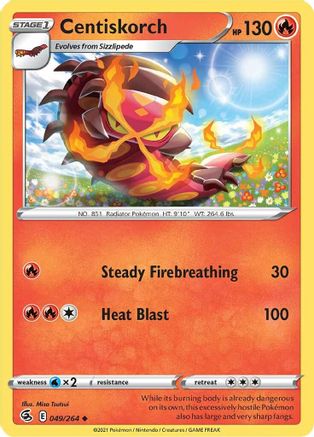 Centiskorch (049/264) [SWSH08 Fusion Strike] Normal - Uncommon
