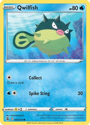Qwilfish (060/264) [SWSH08 Fusion Strike] Normal - Common
