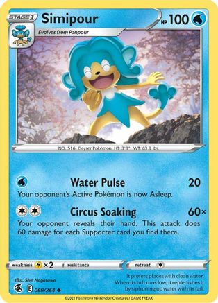 Simipour (069/264) [SWSH08 Fusion Strike] Normal - Uncommon