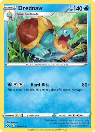 Drednaw (081/264) [SWSH08 Fusion Strike] Normal - Uncommon